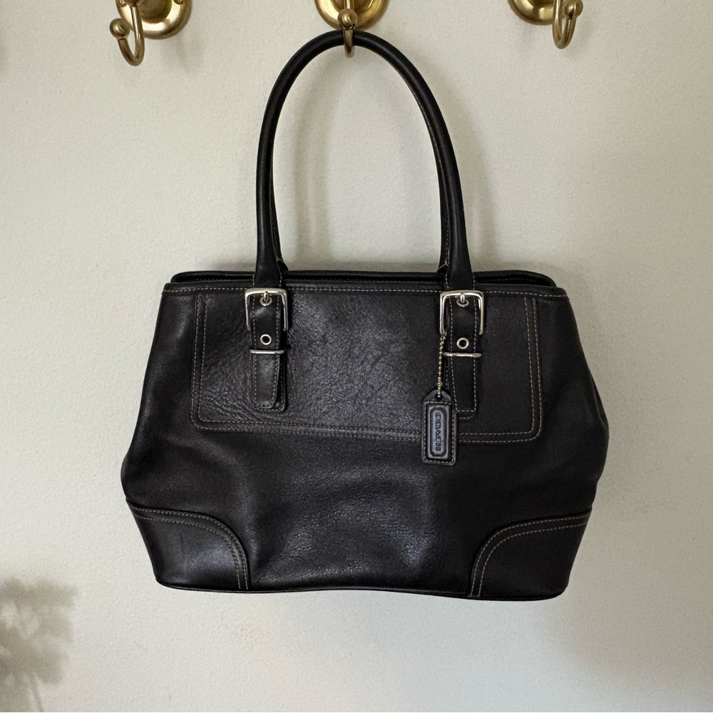 COACH Y2K Hampton black leather purse